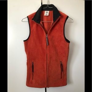 Orange Fleece Vest XS